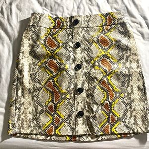 Shinestar Snake Textured Skirt